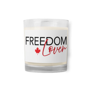 "Freedom Lover" Glass jar soy wax candle