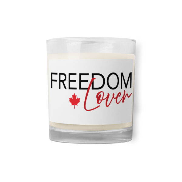 "Freedom Lover" Glass jar soy wax candle