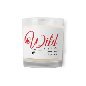 "Wild & Free" Glass jar soy wax candle