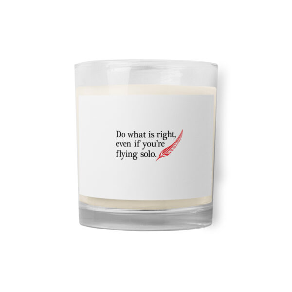 "Flying Solo" Glass jar soy wax candle