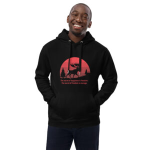 "Freedom is Courage" Hoodie - Dark