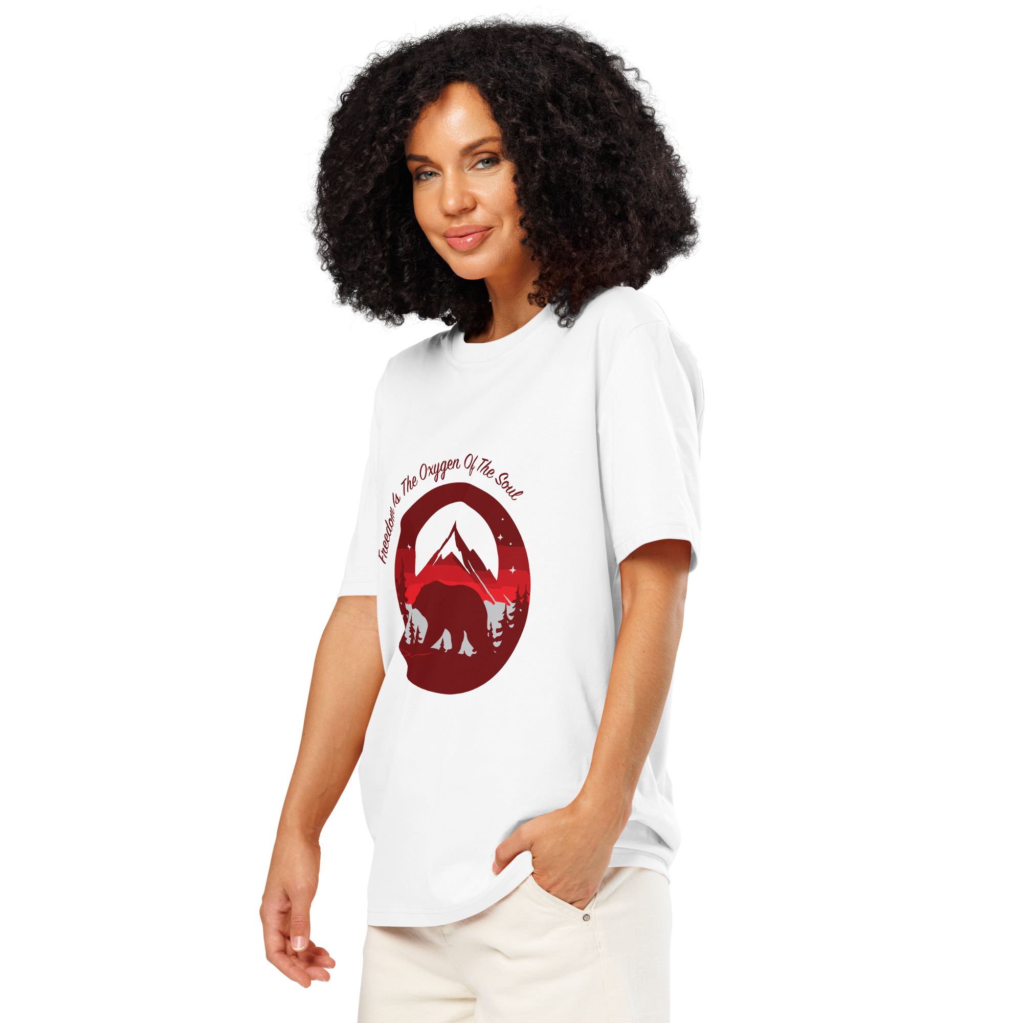 "Oxygen of the Soul" T-shirt - Light - Image 4